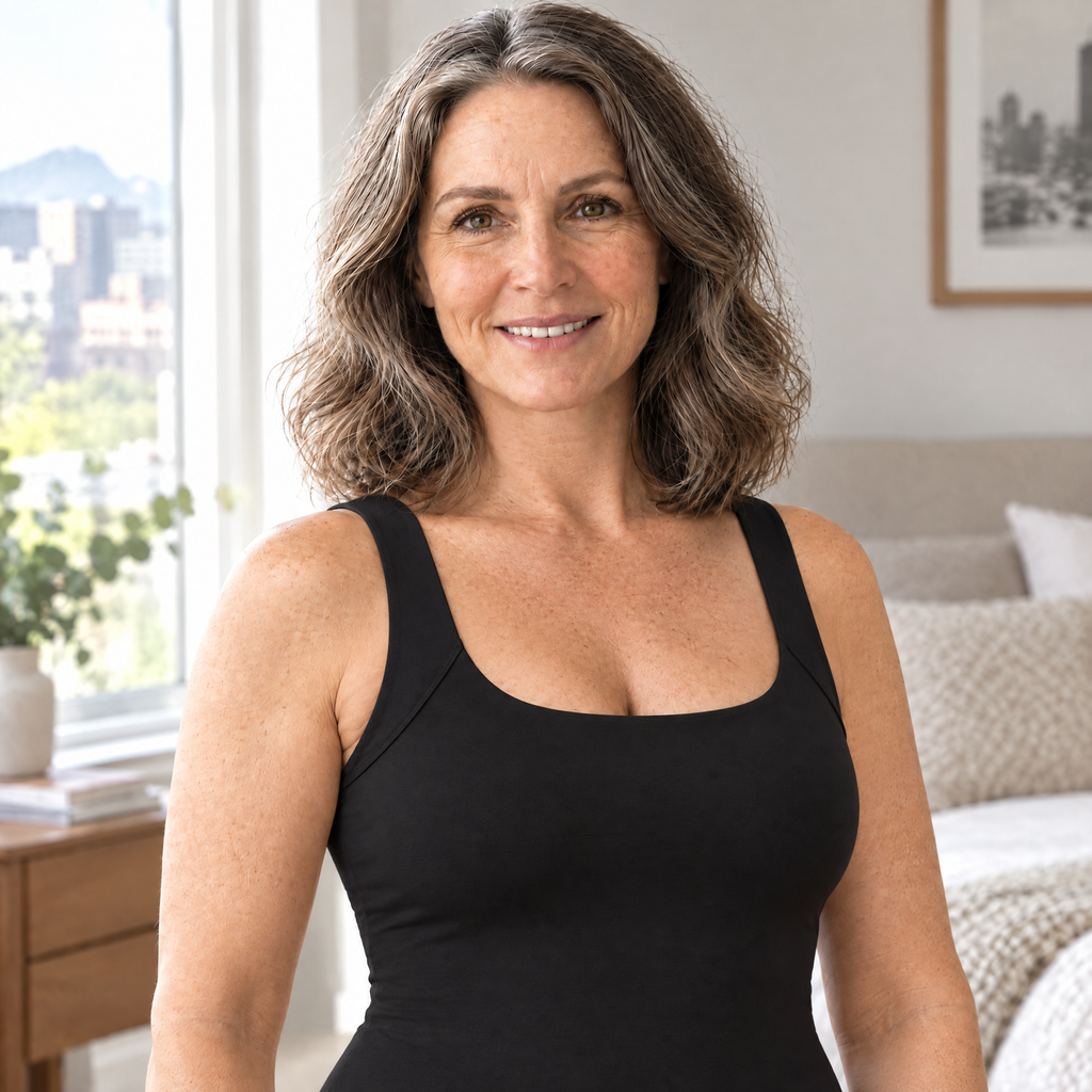 Le Tank Confort™ - Camisole de maintien couleur noir - Colette Confort
